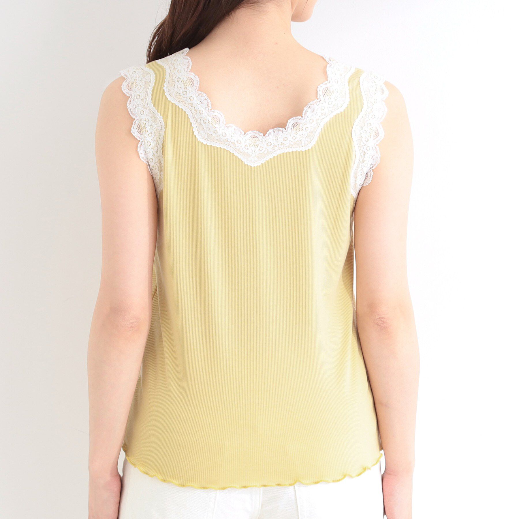 SHOO･LA･RUE「前後2WAYネック レースデザインタンクトップ」|キャミソール|