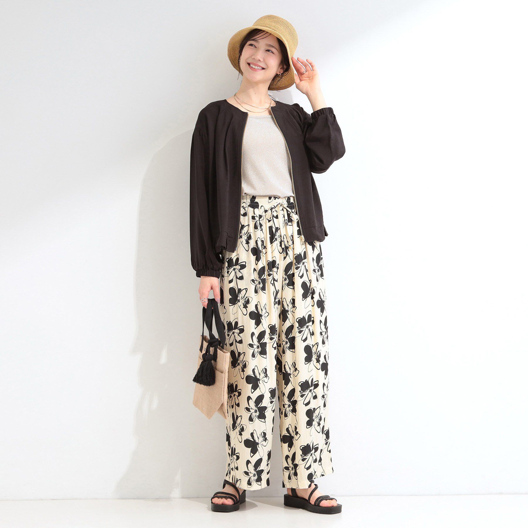 SHOO･LA･RUE「【吸水速乾】ペーパーミックスサーモバケハ」|ハット|