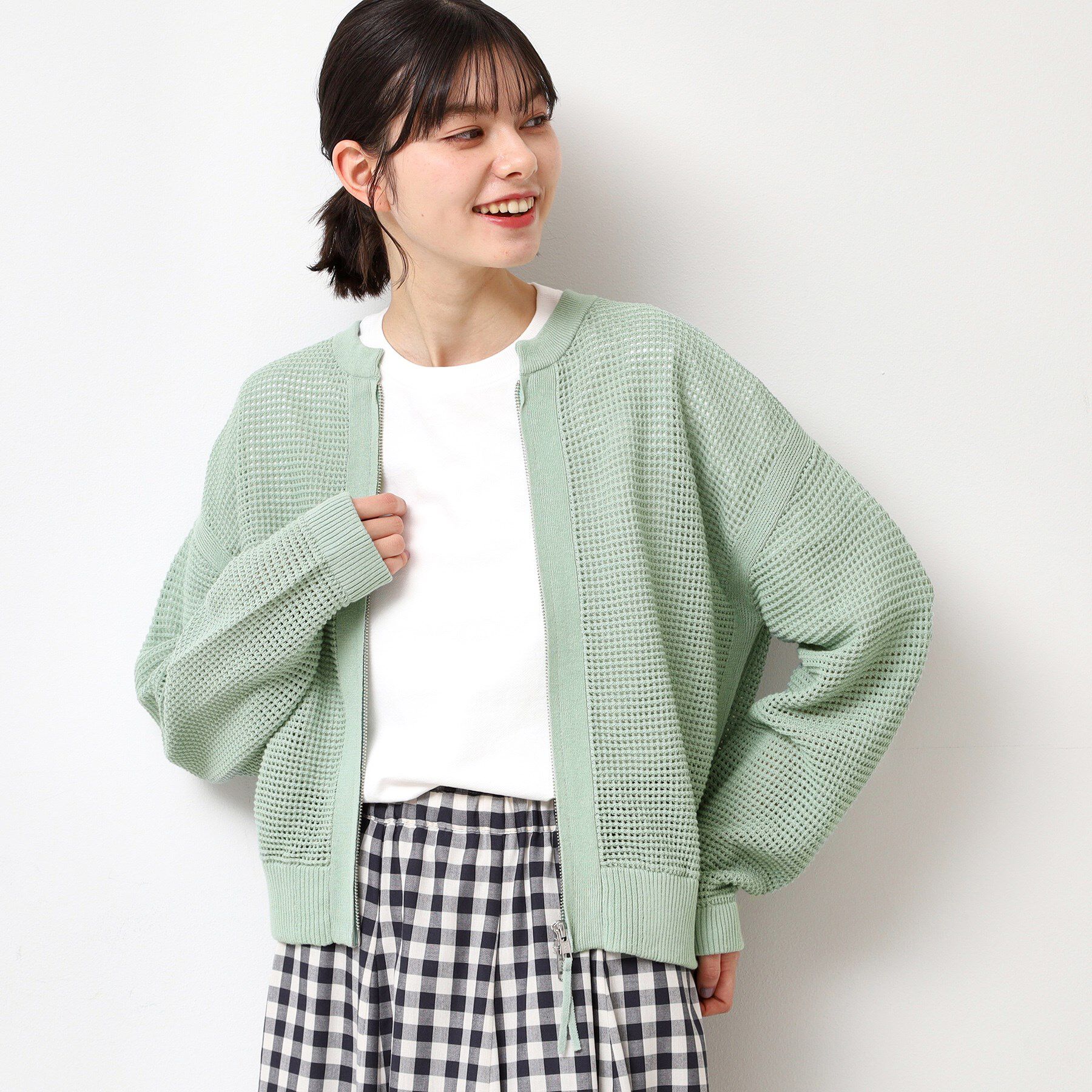 Dessin「【セットアップ可能・洗える】コットンメッシュブルゾン」|ブルゾン・スタジャン|