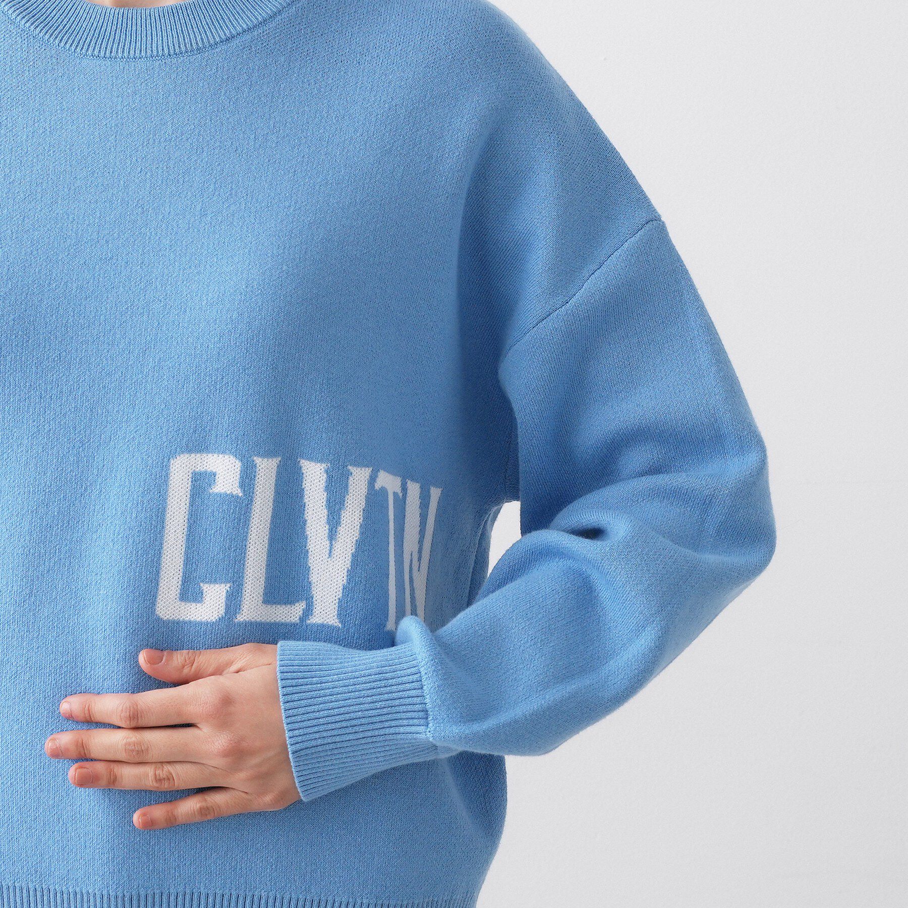 Dessin「【ユニセックス/洗える】ロゴコットンジャカード」|ニット・セーター|