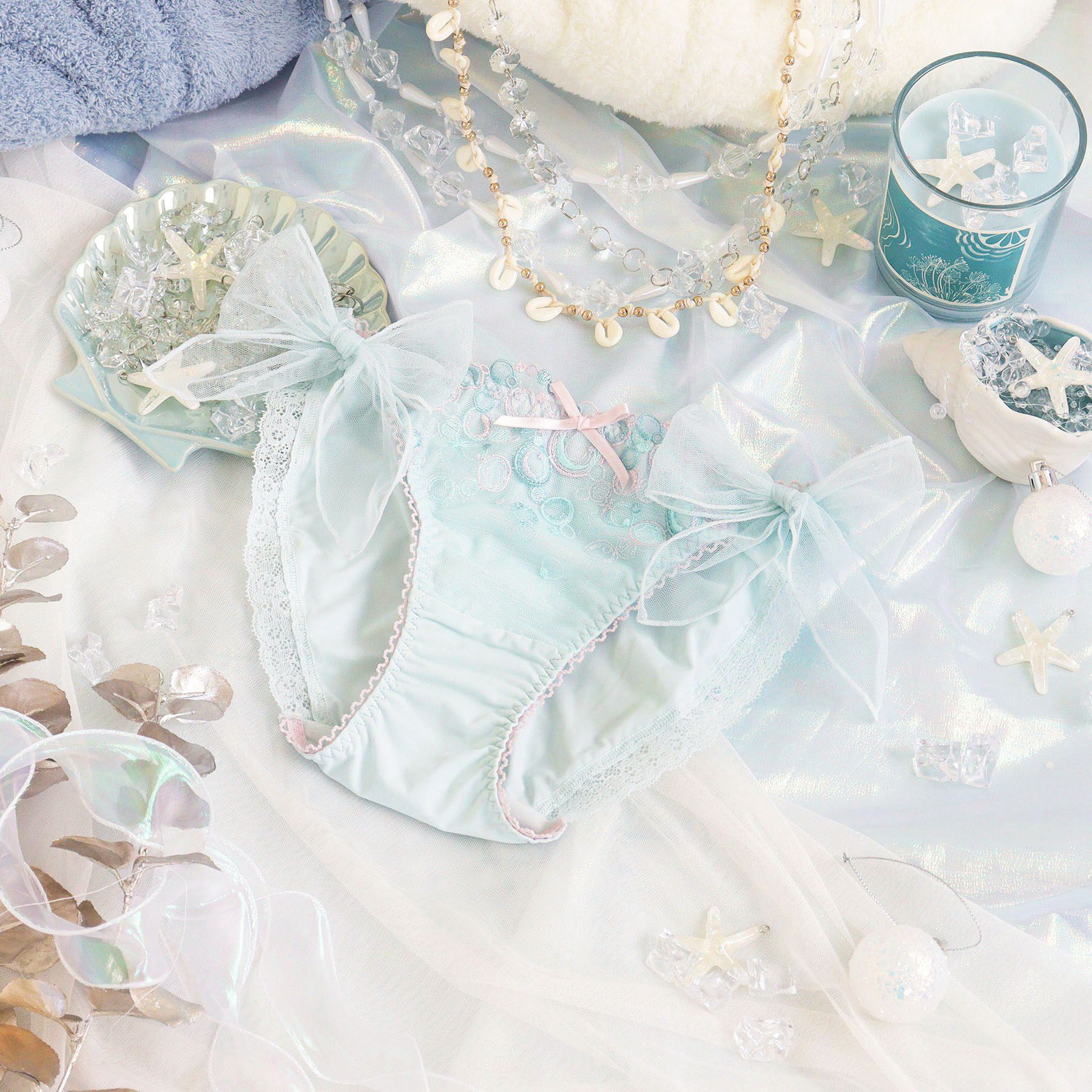 Risa Magli「アンチェ リボンショーツ」|インナー|ミントグリーン(02