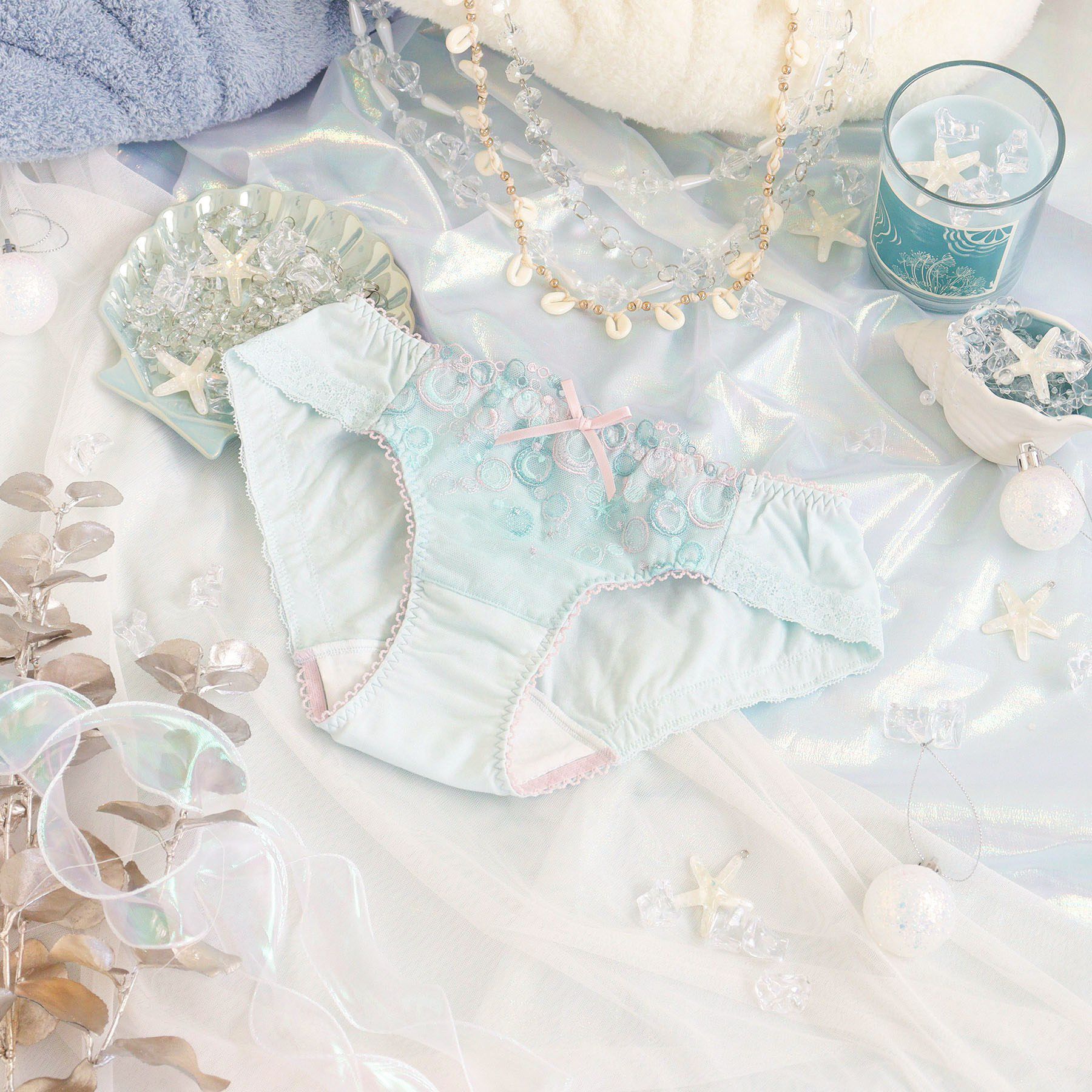 Risa Magli「アンチェ サニタリー」|インナー|ミントグリーン(02