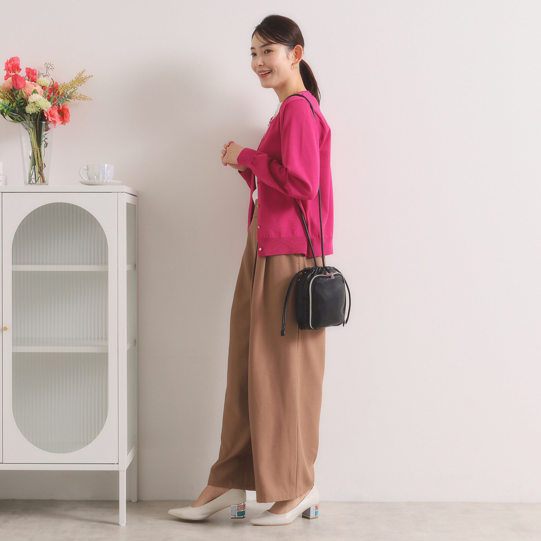 ITS&rsquo;DEMO「ポーチ付き巾着ミニショルダー」|ショルダー・メッセンジャー|