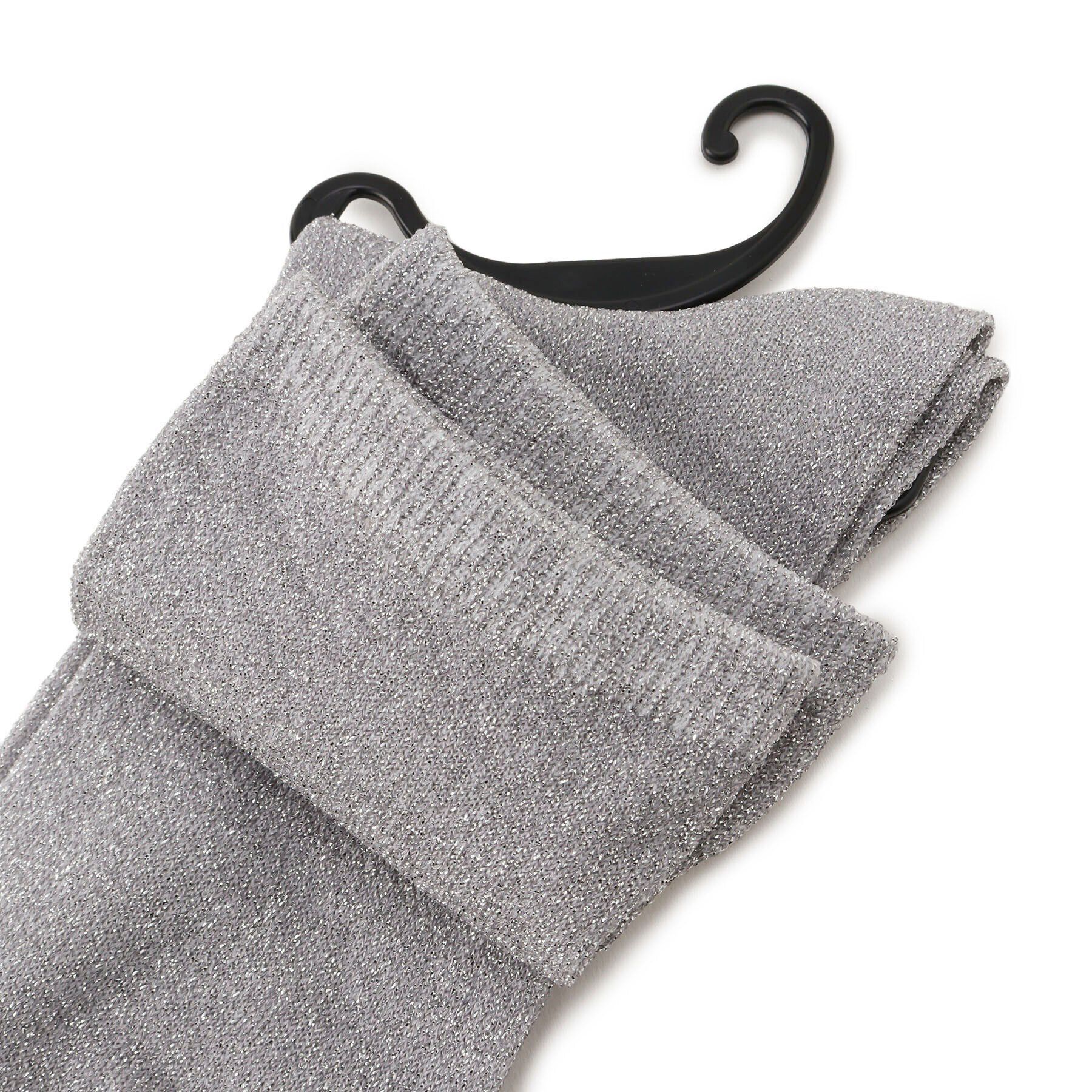 Doll Kiss「【3足組】ラメ無地クルーソックス」|ソックス|