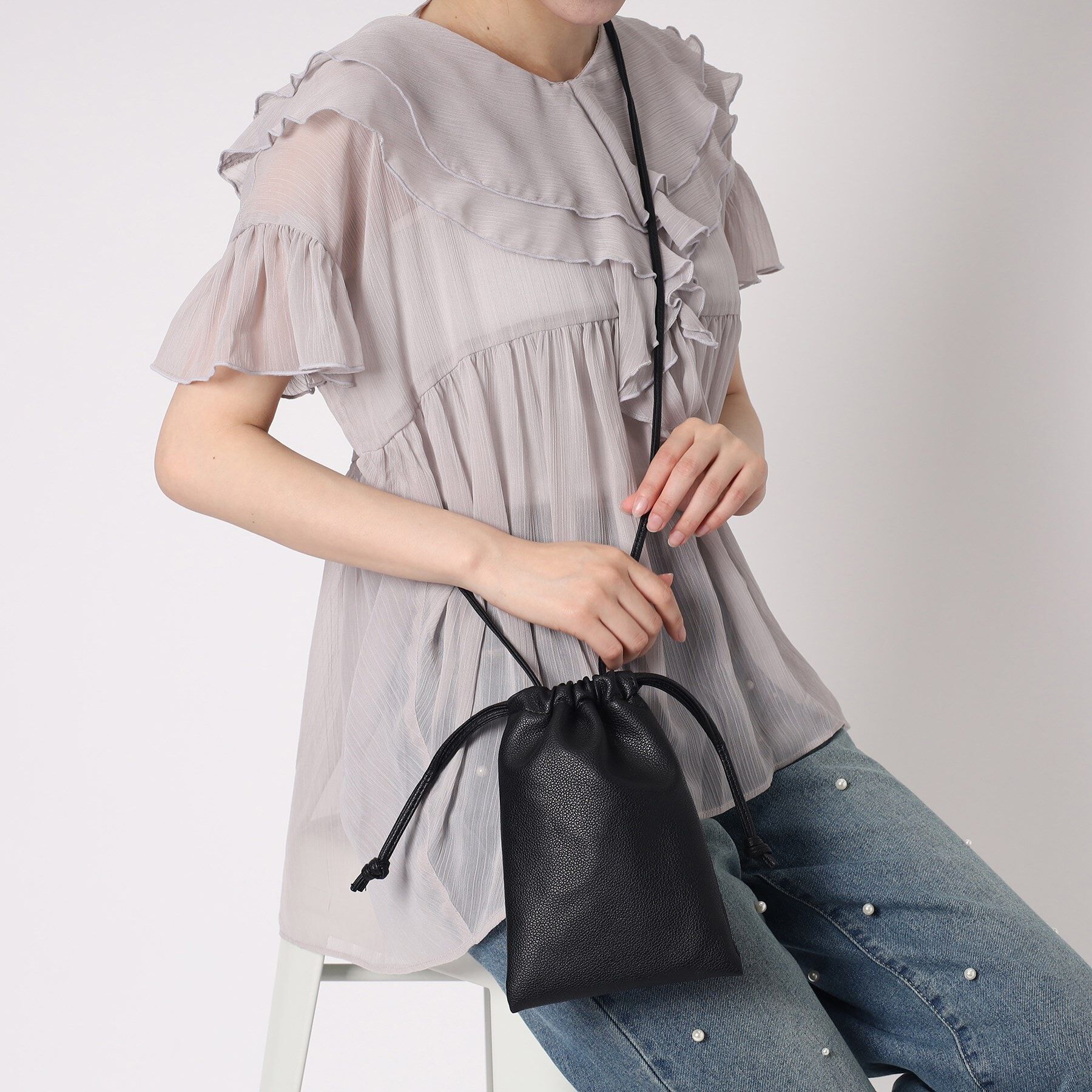 Ober Tashe「合皮ドロストミニショルダー」|ショルダー・メッセンジャー|