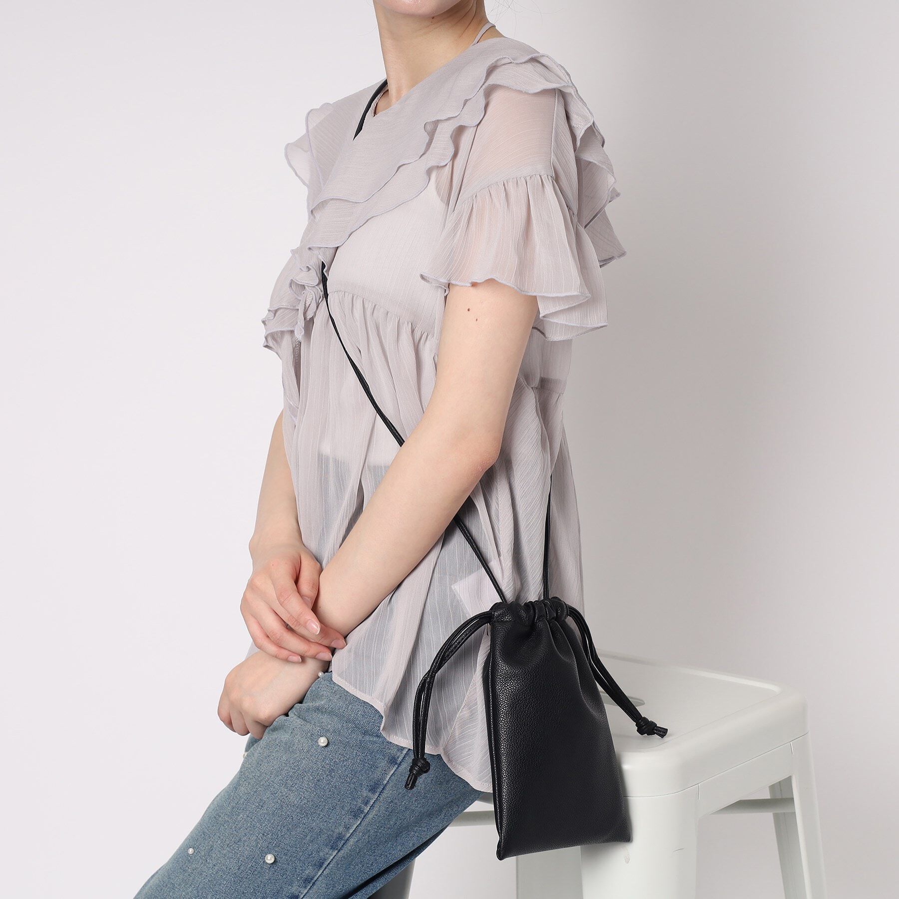 Ober Tashe「合皮ドロストミニショルダー」|ショルダー・メッセンジャー|