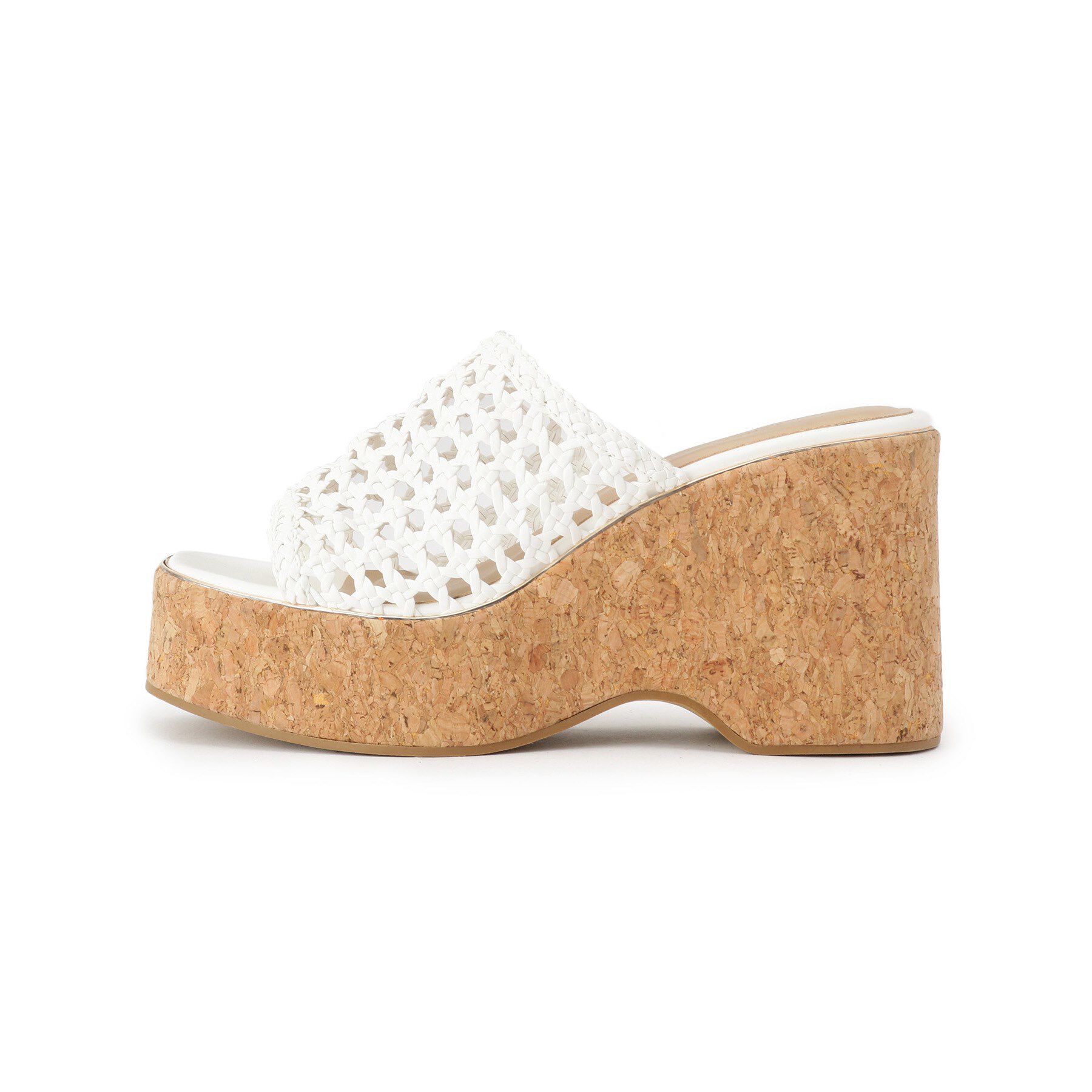 ESPERANZA「マクラメ編みウェッジミュール」|サンダル|