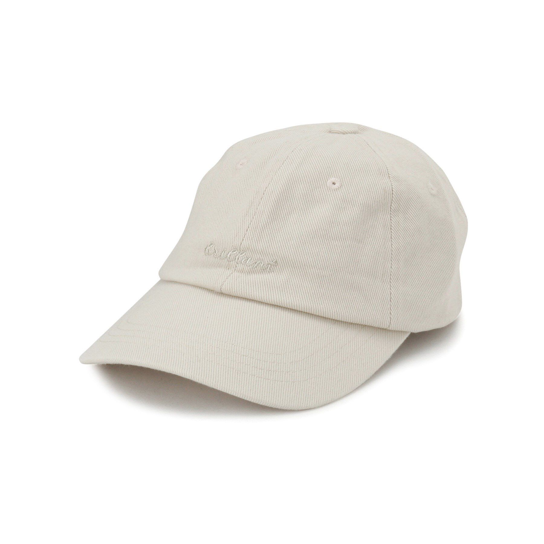 Grandedge「ツイルロゴキャップ」|キャップ・キャスケット|アイボリー(004)