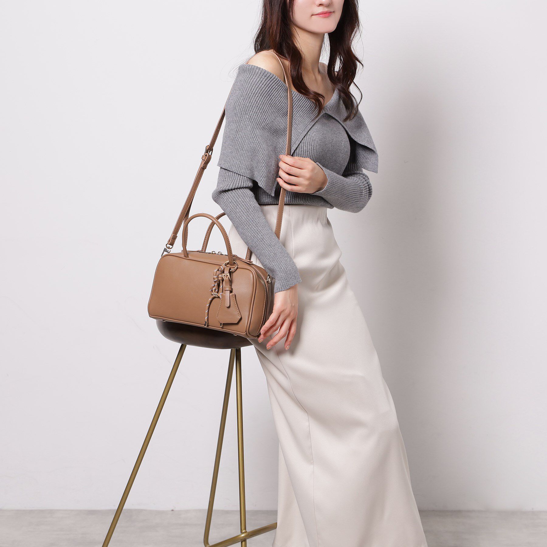 ESPERANZA「チャーム付横長ボストンバッグ」|ボストンバッグ|