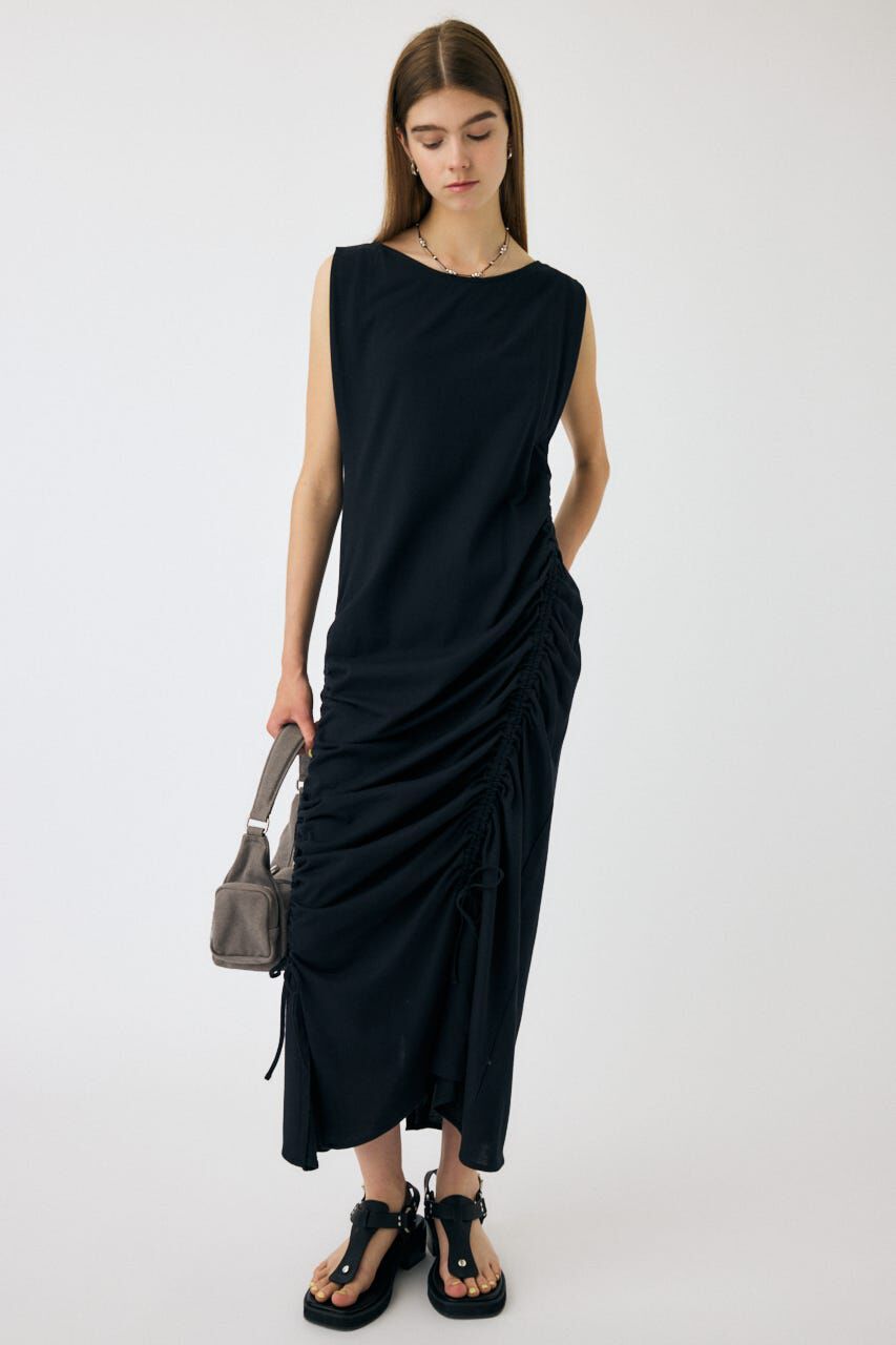 MOUSSY「ASYMMETRY GATHER ドレス」|ワンピース|