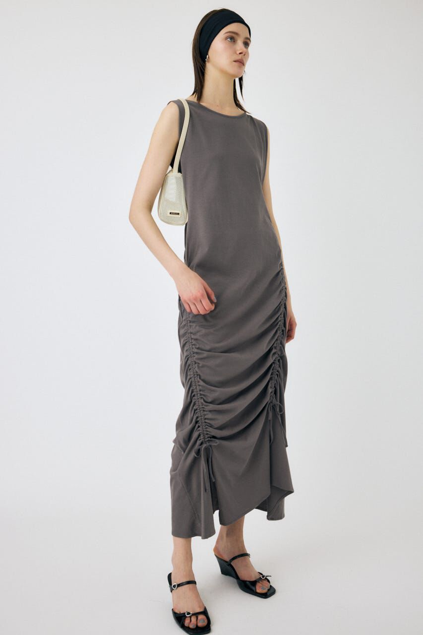 MOUSSY「ASYMMETRY GATHER ドレス」|ワンピース|