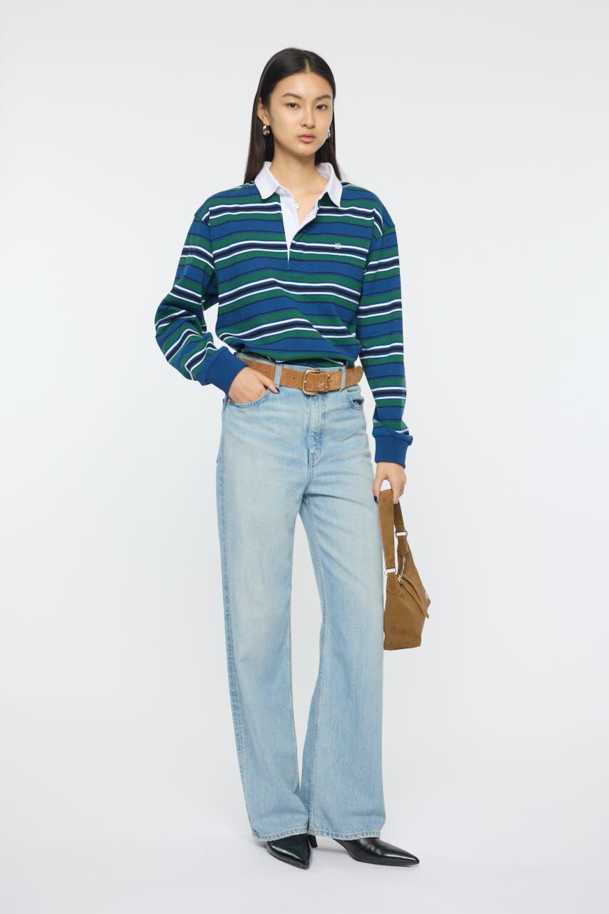 MOUSSY「OVER POLO L/S シャツ」|Tシャツ・カットソー|