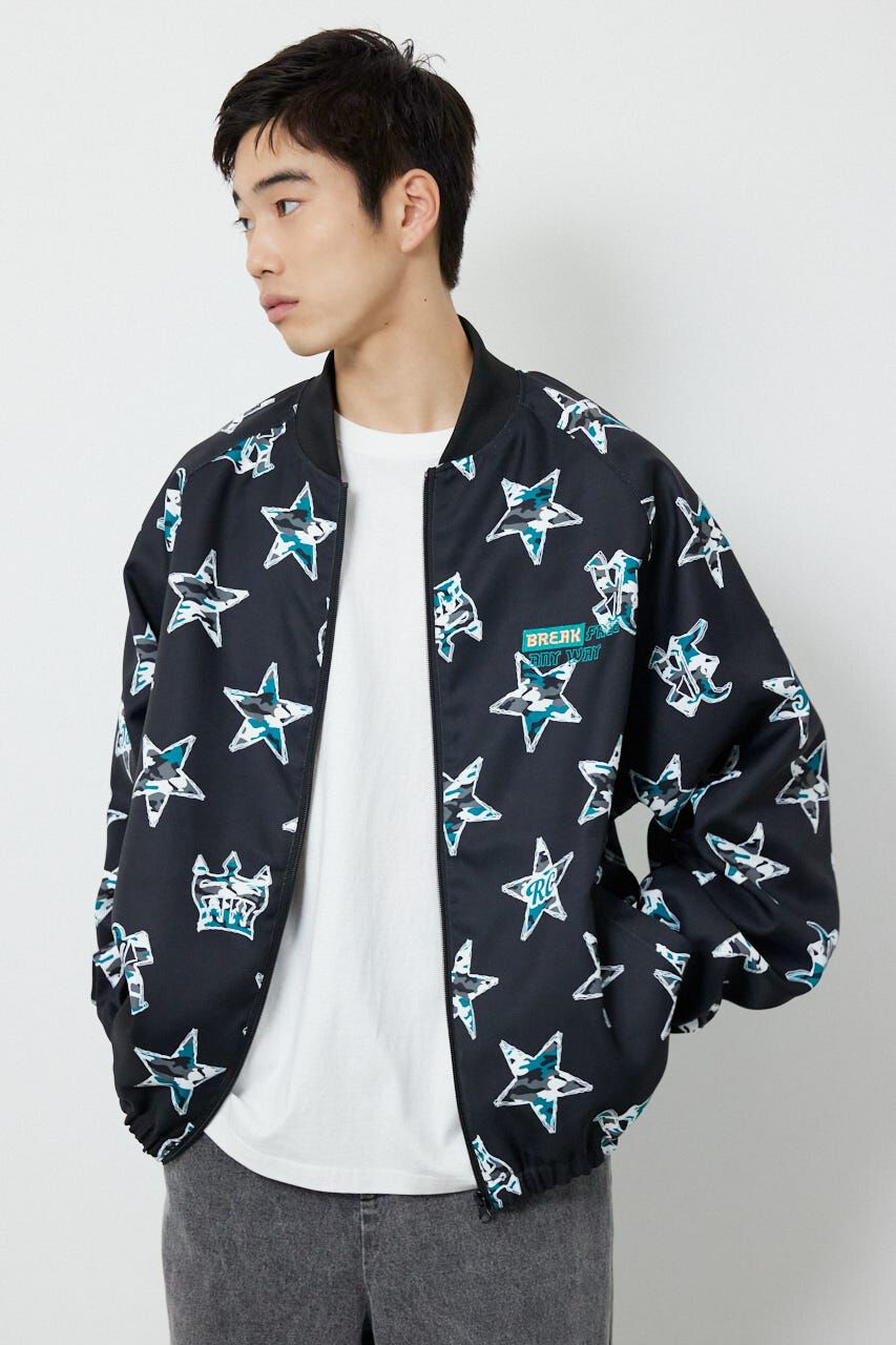 RODEO CROWNS「star MA-1」|ブルゾン・スタジャン|BLK