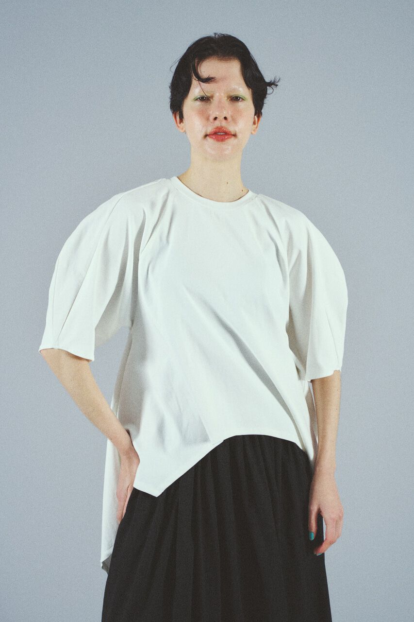 HeRIN.CYE「Flare hem cut tops」|Tシャツ・カットソー|WHT