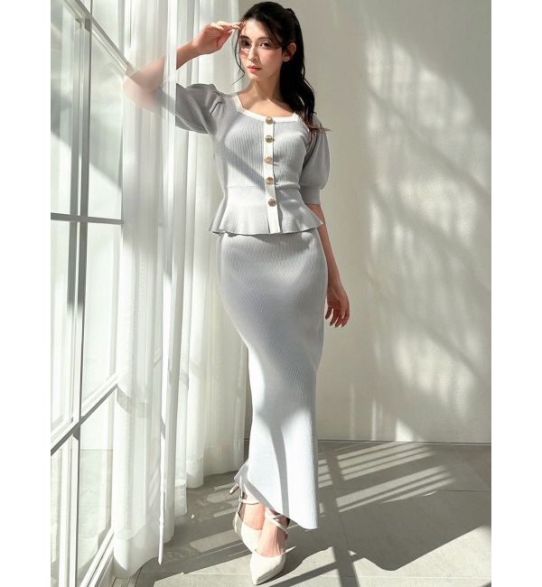 RESEXXY「リブニットペンシルスカート【セットアップ着用可能】」|スカート|