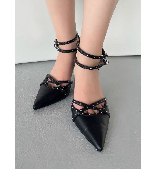 RESEXXY「スタッズポイントパンプス」|パンプス|