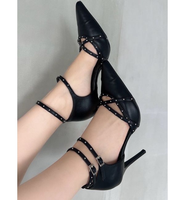 RESEXXY「スタッズポイントパンプス」|パンプス|