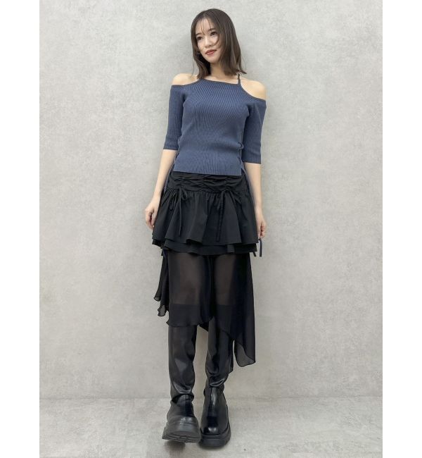 dazzlin「2ピースティアードミニスカート」|スカート|