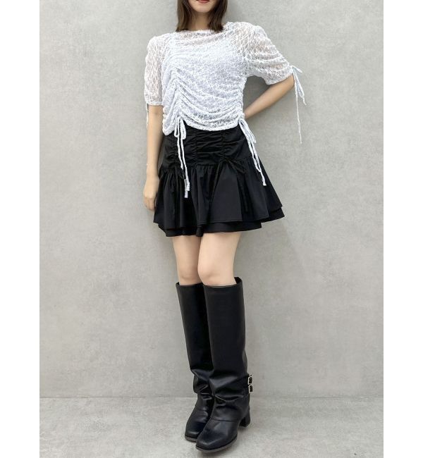 dazzlin「2ピースティアードミニスカート」|スカート|
