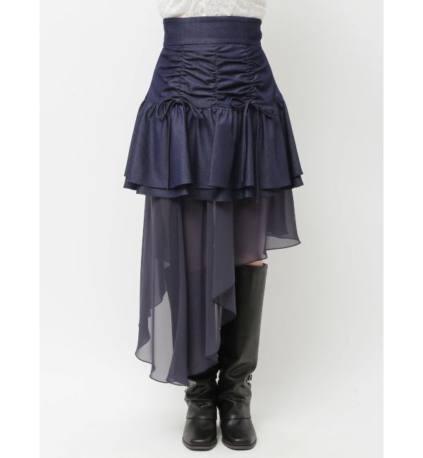 dazzlin「2ピースティアードミニスカート」|スカート|