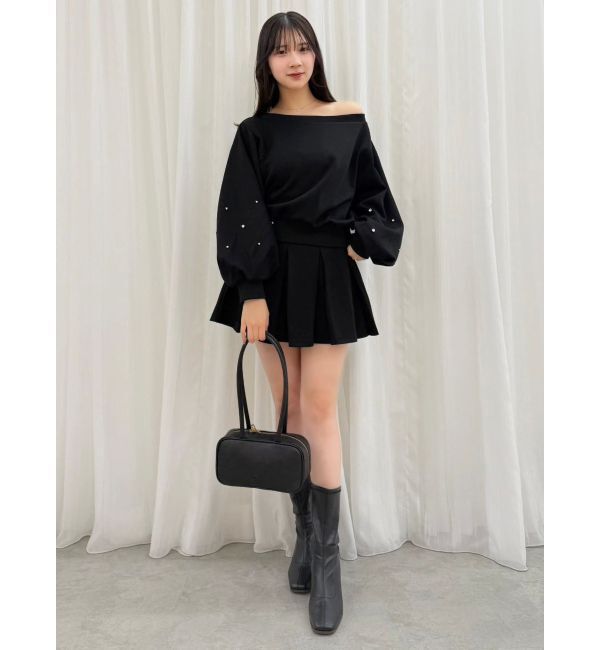 dazzlin「【20周年記念復刻！/セットアップ対応】ボックスプリーツカットミニスカート」|スカート|