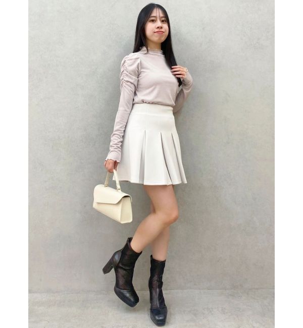 dazzlin「【20周年記念復刻！/セットアップ対応】ボックスプリーツカットミニスカート」|スカート|