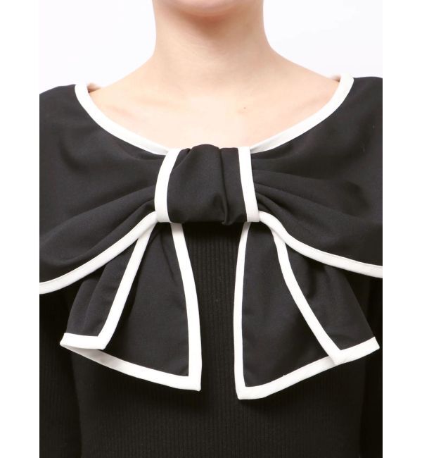 dazzlin「パイピングリボンニットワンピース」|ワンピース|