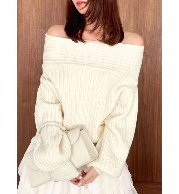 dazzlin「オーバーパステリーニット」|ニット・セーター|アイボリー