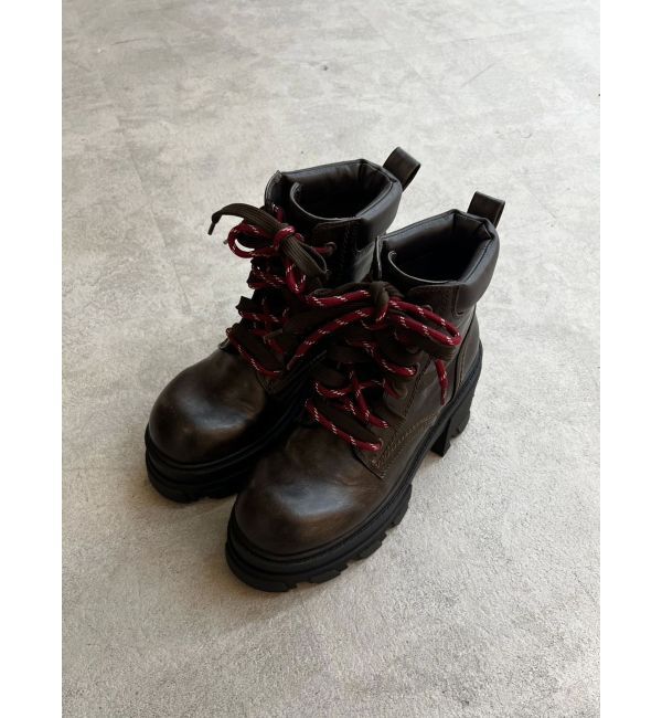 EMODA「レースアップタンクソールブーツ」|ショートブーツ|