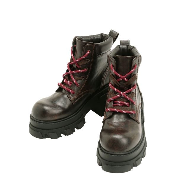 EMODA「レースアップタンクソールブーツ」|ショートブーツ|