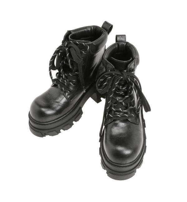 EMODA「レースアップタンクソールブーツ」|ショートブーツ|