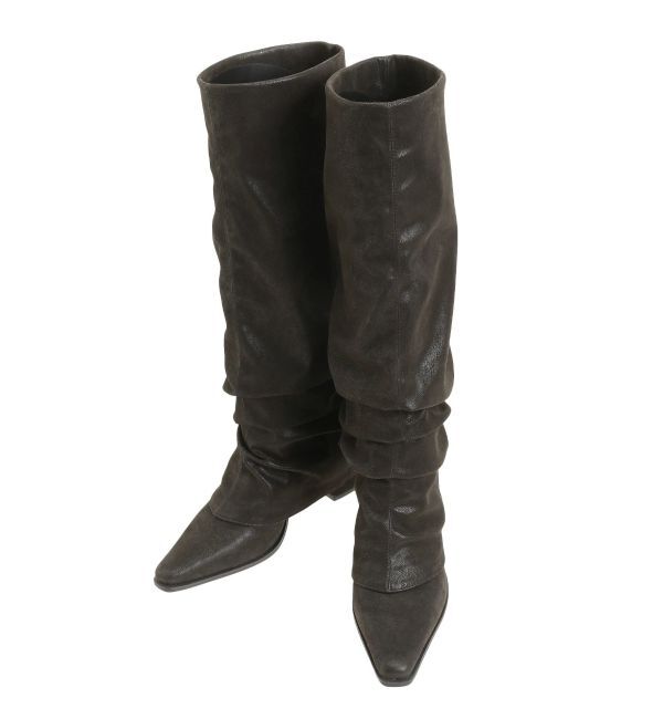 EMODA「ポインテッドカバーブーツ」|ロングブーツ|