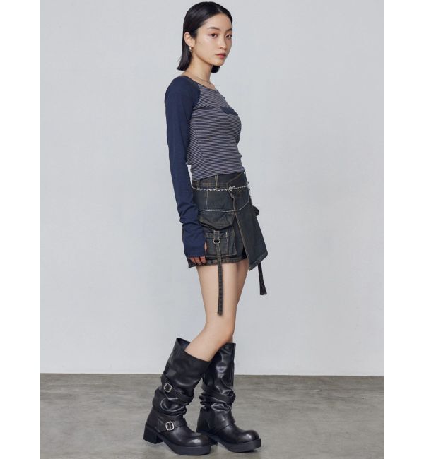 EMODA「ルーズベルトブーツ」|ロングブーツ|