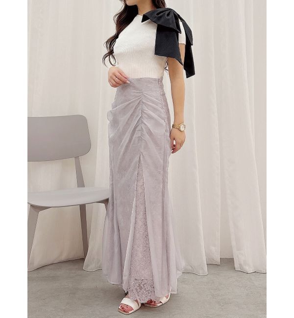 MERCURYDUO「【追加生産】BIGリボン付きニットトップス」|ニット・セーター|