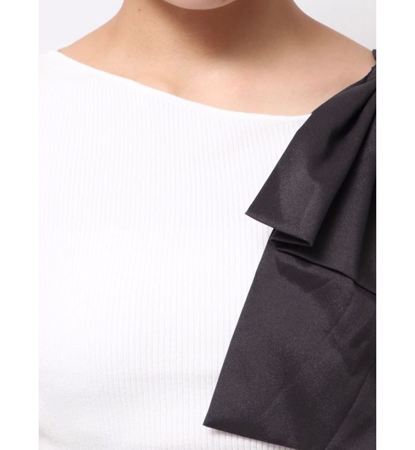 MERCURYDUO「【追加生産】BIGリボン付きニットトップス」|ニット・セーター|