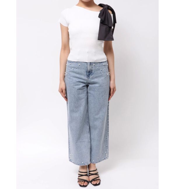 MERCURYDUO「【追加生産】BIGリボン付きニットトップス」|ニット・セーター|