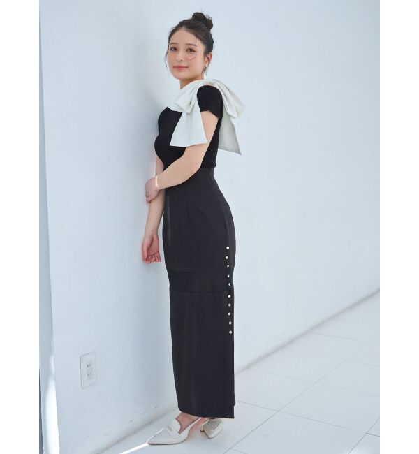 MERCURYDUO「【追加生産】BIGリボン付きニットトップス」|ニット・セーター|