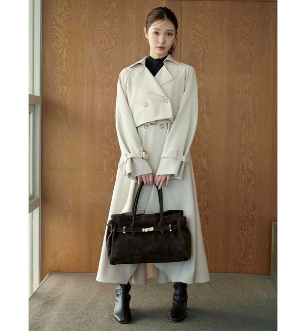 MERCURYDUO「【セットアップ着用可】ショートトレンチコート」|トレンチコート|