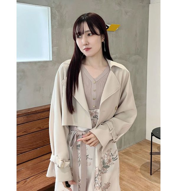 MERCURYDUO「【セットアップ着用可】ショートトレンチコート」|トレンチコート|