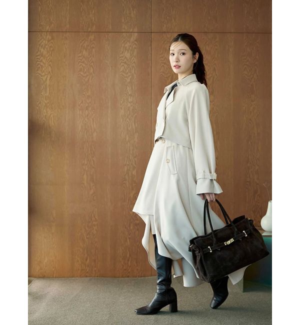 MERCURYDUO「【セットアップ着用可】ショートトレンチコート」|トレンチコート|