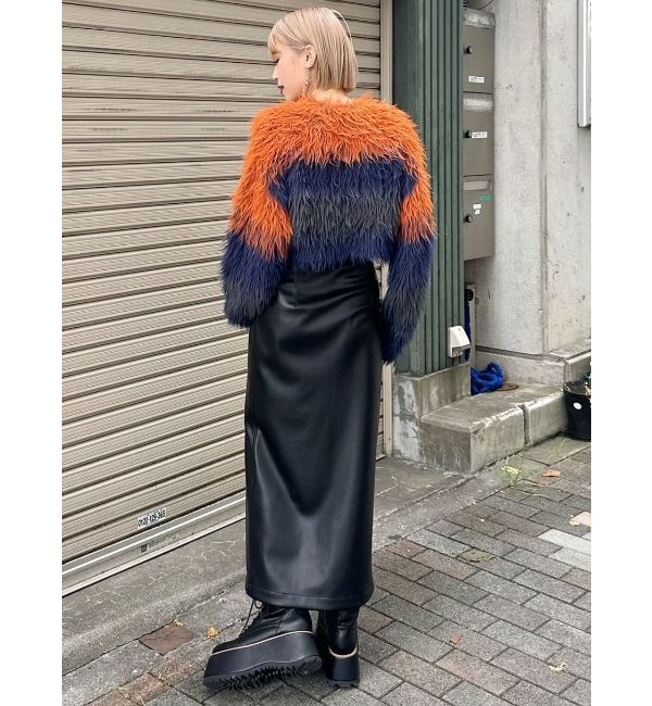 MURUA「マルチウェイナローフェイクレザースカート」|スカート|