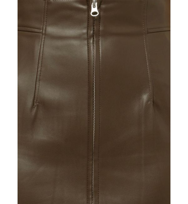 MURUA「マルチウェイナローフェイクレザースカート」|スカート|