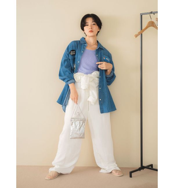 Ungrid「テンセル混デニムオールインワン」|オールインワン|