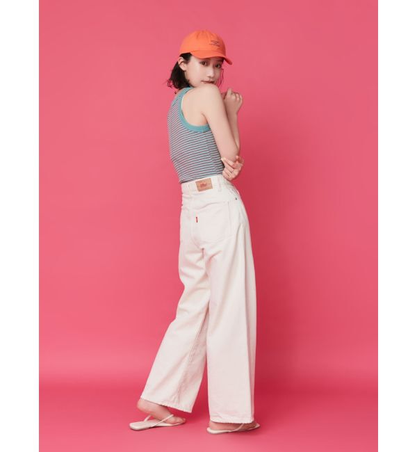 Ungrid「【WEB限定】ボーダーアメスリタンクトップ」|タンクトップ|