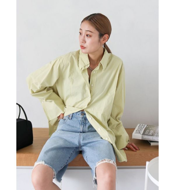 Ungrid「カットオフビッグシルエットシャツ」|シャツ・ブラウス|