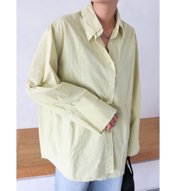 Ungrid「カットオフビッグシルエットシャツ」|シャツ・ブラウス|