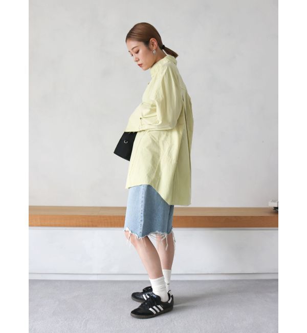 Ungrid「カットオフビッグシルエットシャツ」|シャツ・ブラウス|
