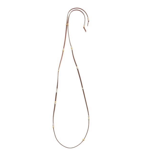 Ungrid「フェイクスウェードネックレス」|ネックレス|ブラウン