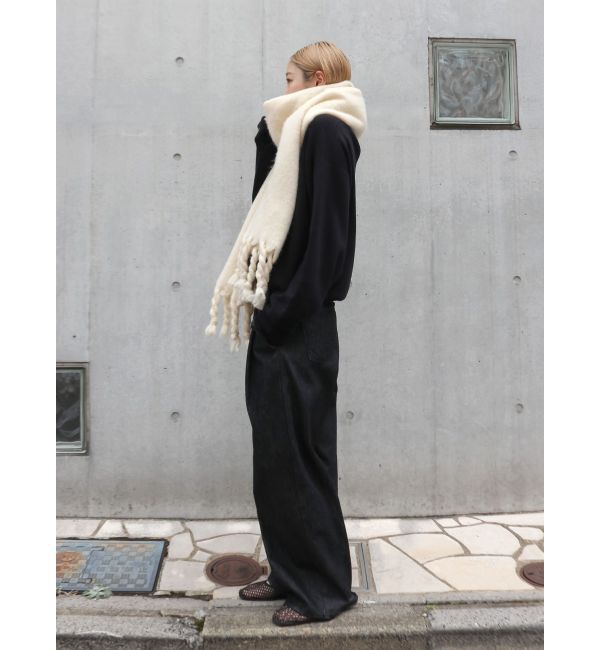 Ungrid「起毛大判ニットマフラー」|マフラー|
