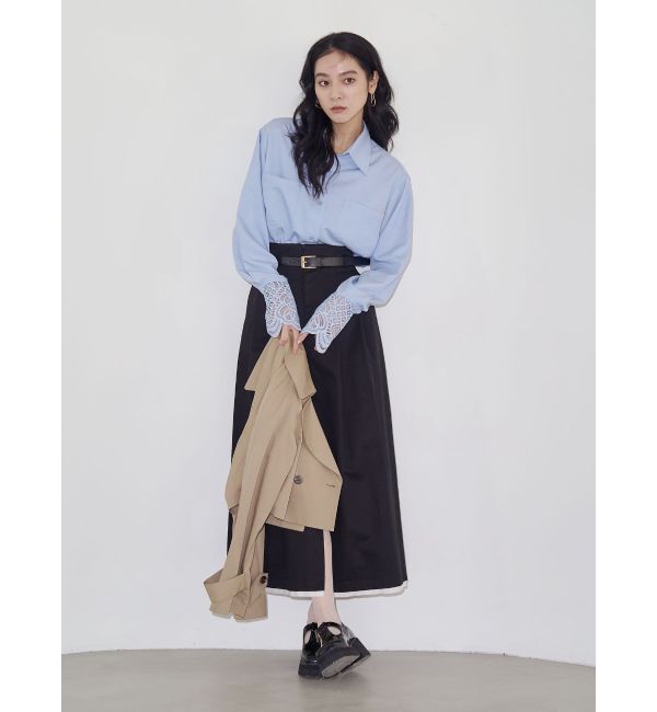 LAGUNAMOON「レースカフスシャツ」|シャツ・ブラウス|